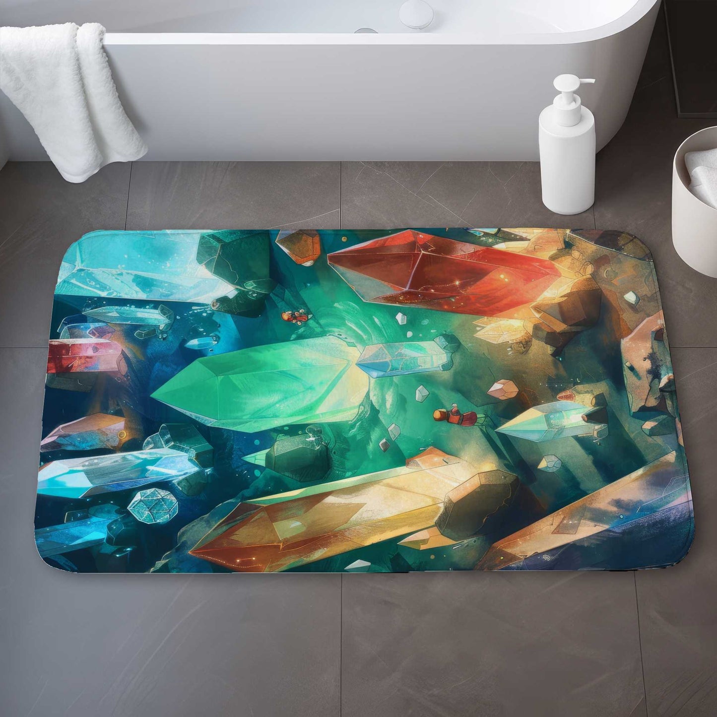 The Quest Blue Bath Mat | Stylish Home Decor Essential
