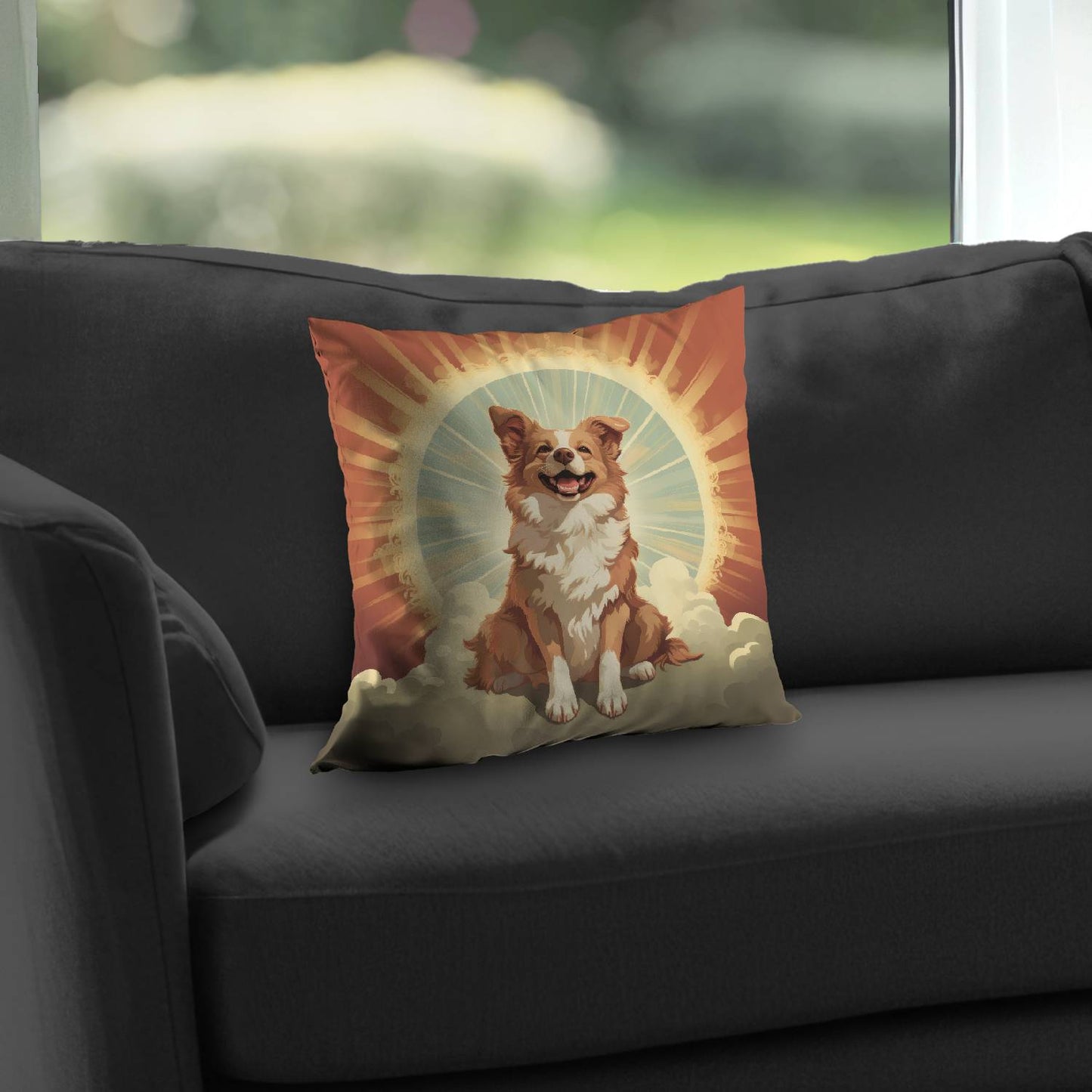 Pats and smiles - Throw pillow - Print on demand