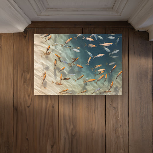 Away from the Sand Beige Indoor Outdoor Door Mat | Home Decor