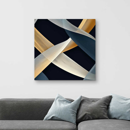 Ropes of Destiny - Gray Canvas Home Decor for Modern Spaces