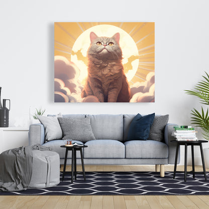 Intangible purr - 32"x32" Canvas