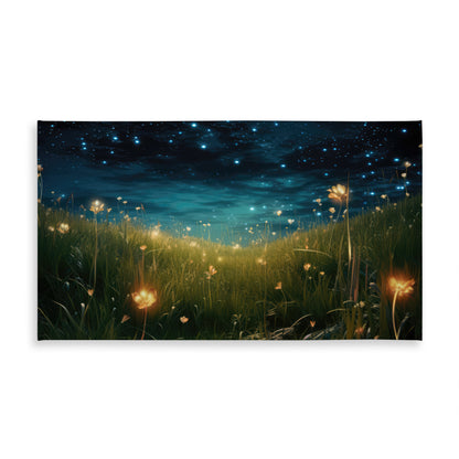The Night Sky Orange Tablecloth | Indoor Outdoor Decor