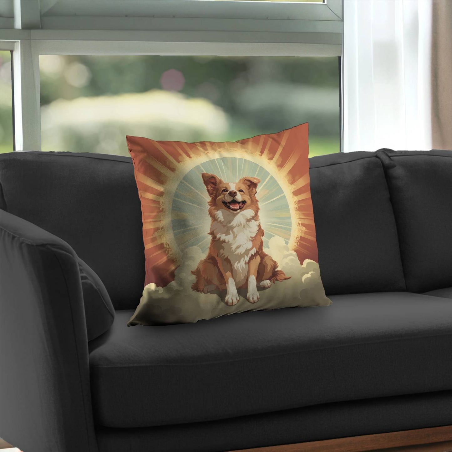 Pats and smiles - Throw pillow - Print on demand