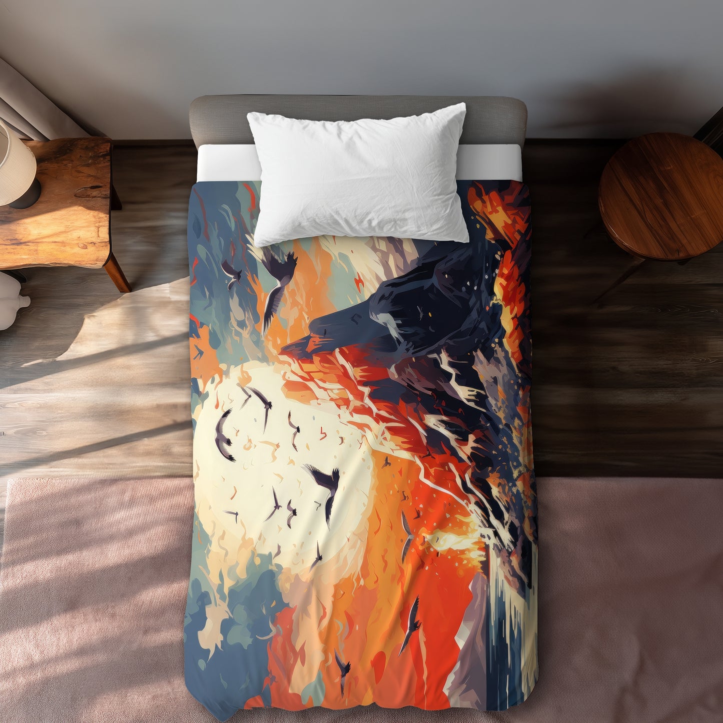 Towards Danger Blue Duvet Cover - Stylish Home Decor