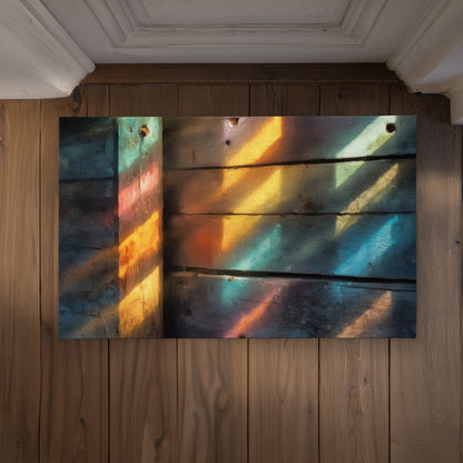 Rainbow Glint Red Indoor Outdoor Door Mat | Home Decor