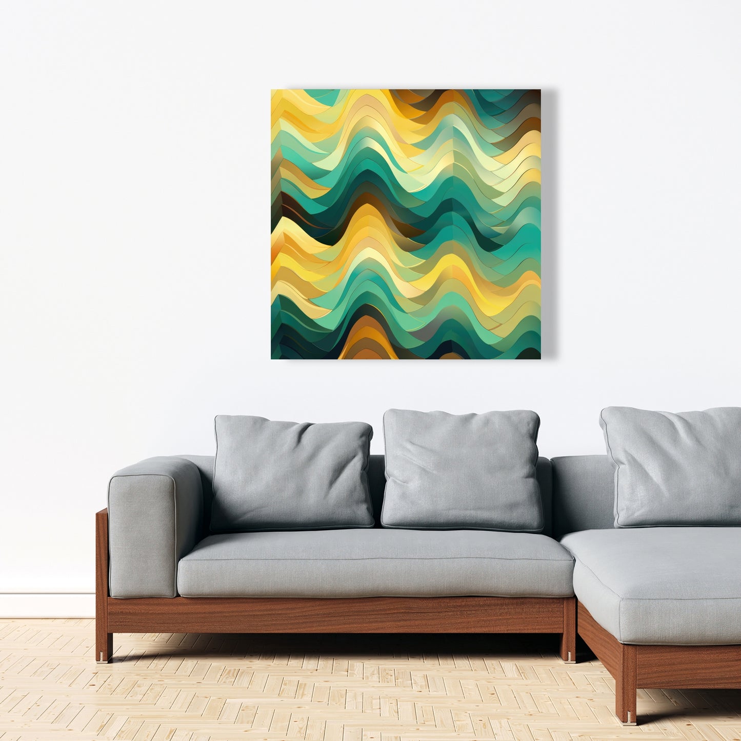 Jagged luxury - 32"x32" Canvas
