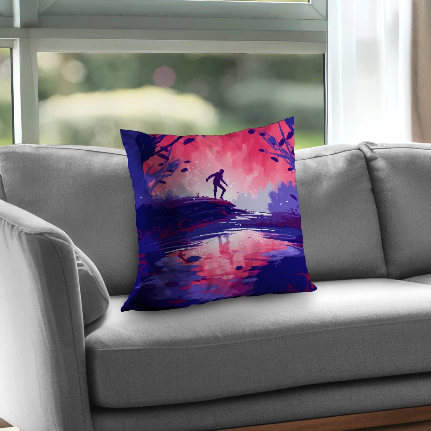 Toxic crossing - Throw pillow - Print on demand