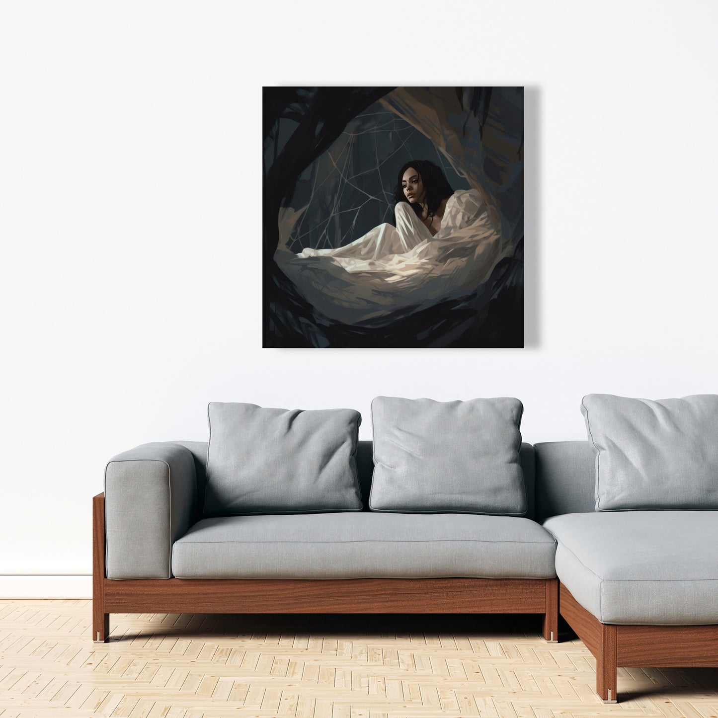 Spider princess - Black Canvas Art for Stylish Home Decor