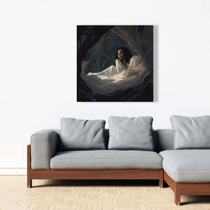 Spider princess - Black Canvas Art for Stylish Home Decor