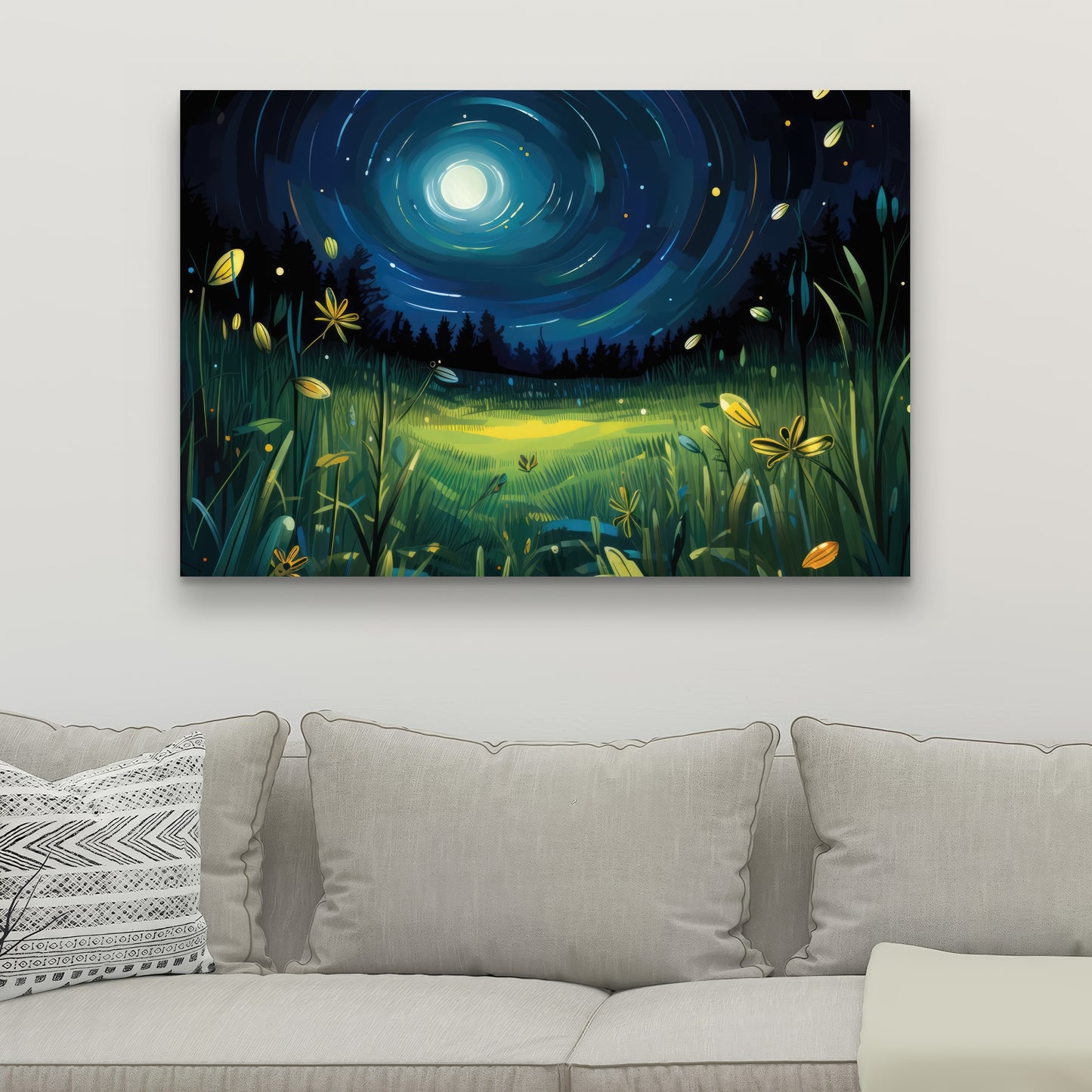 Between grass blades - 32"x32" Canvas