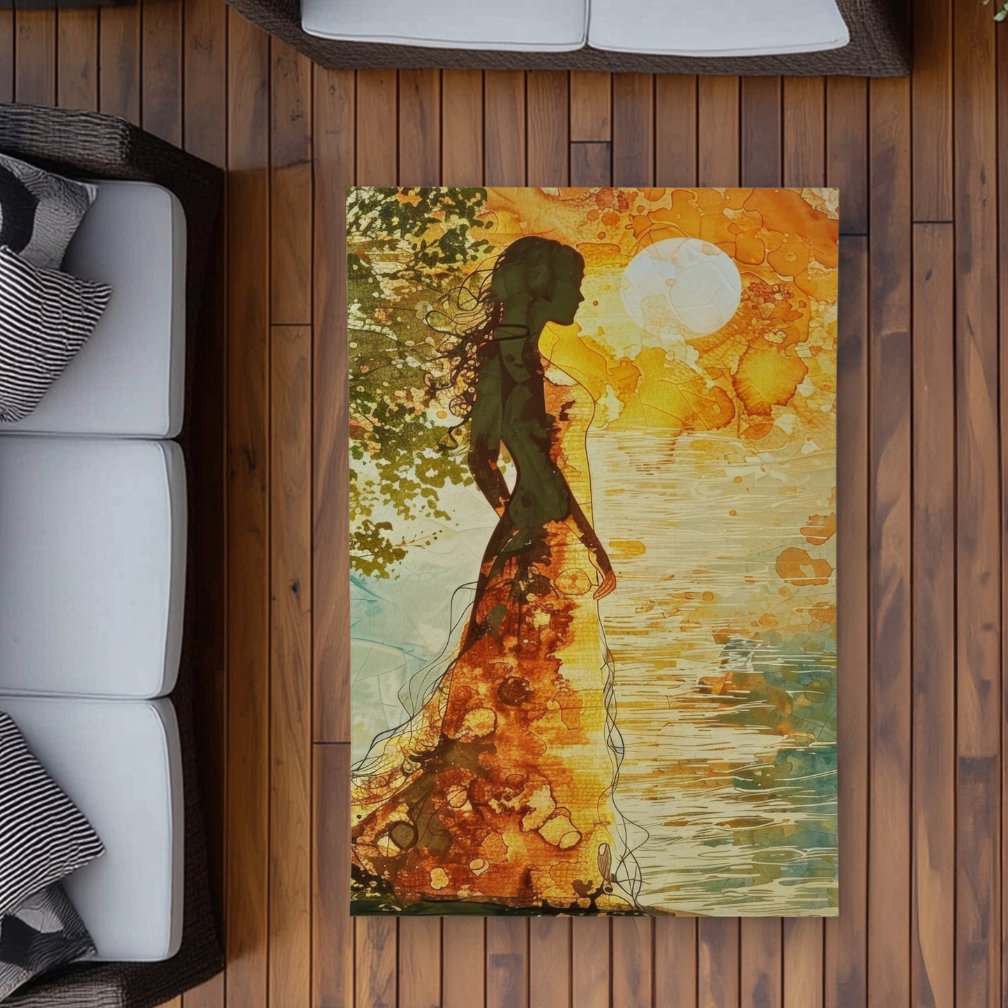 Tapis d'extérieur Peaceful Sun | Une solution de décoration élégante pour la maison