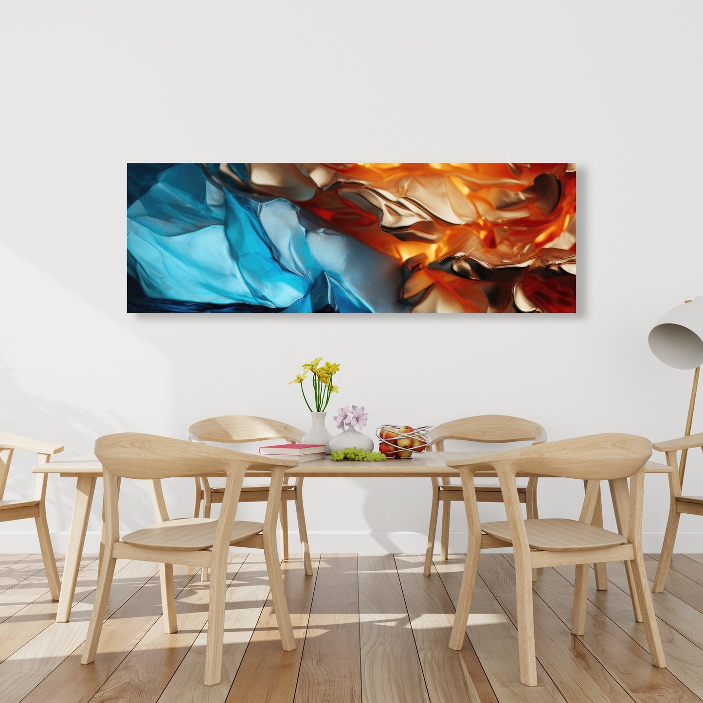 Mineral Contrast - Blue Canvas for Elegant Home Decor