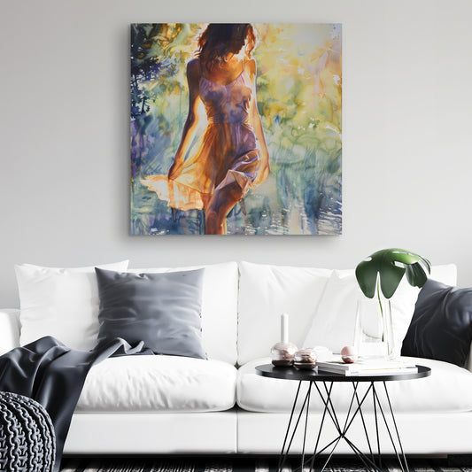 Out of the water - 32"x32" Canvas