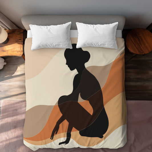 Mindfulness Beige Duvet Cover | Cozy Home Decor Essential