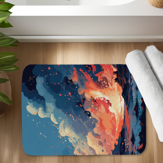 Magma Does Not Wait - Coral Bath Mat for Home Decor