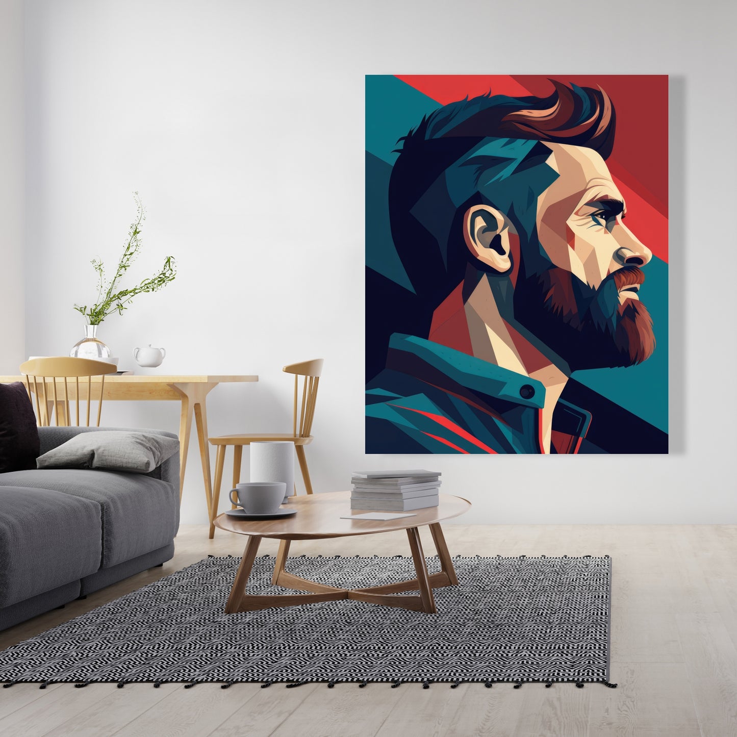 Courageous - Red Canvas Art for Stylish Home Decor