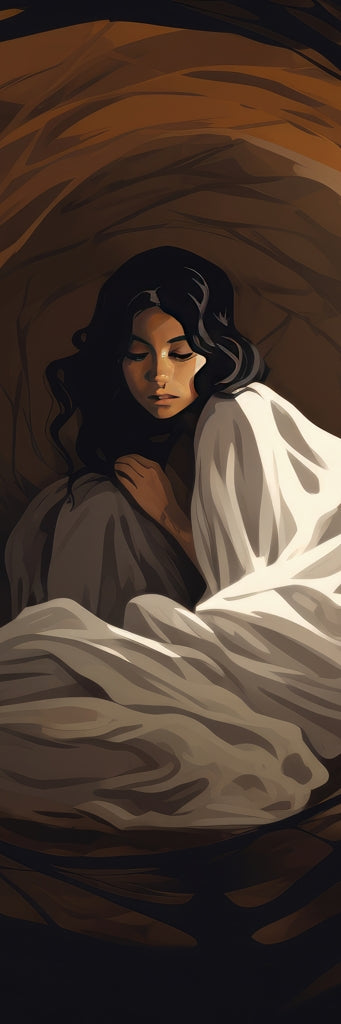 Warm embrace - Framed Canvas - Print on demand