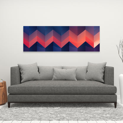Heat Waves - Red Canvas Art for Home Decor | Vibrant Design