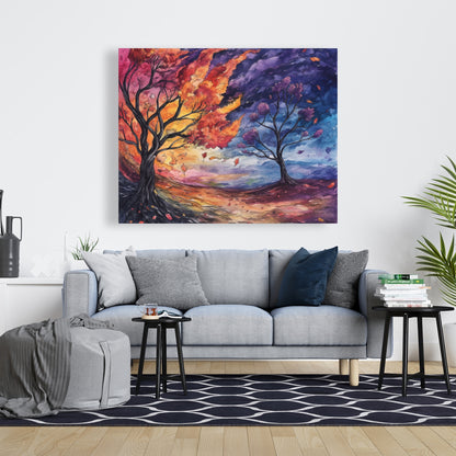 Before the Storm - Blue Canvas Home Decor Art Piece