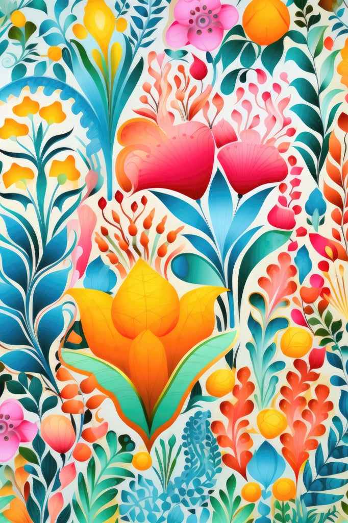 Flowing Flowers Pro Pickleball Paddle Set | Sport Accessory