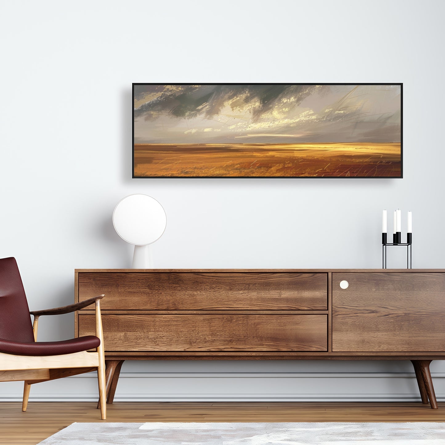 Before the storm - Framed Canvas - Print on demand