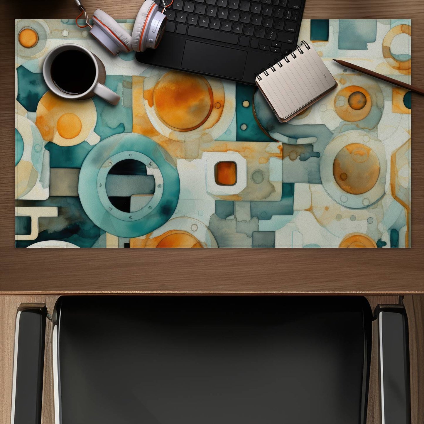 Decomposed porthole - Desk mat - Print on demand