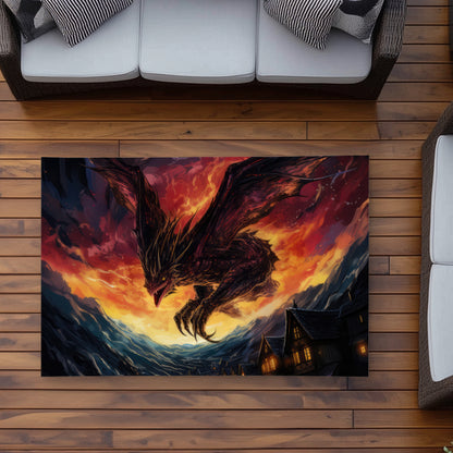 Back for Revenge - Blue Outdoor Area Rug for Home Decor