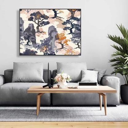 Voidless - Orange Framed Canvas for Stylish Home Decor