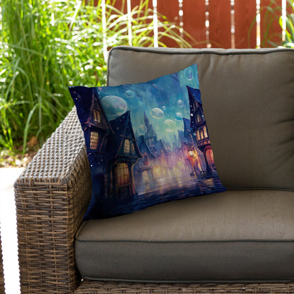 Bubble ville - Throw Pillow