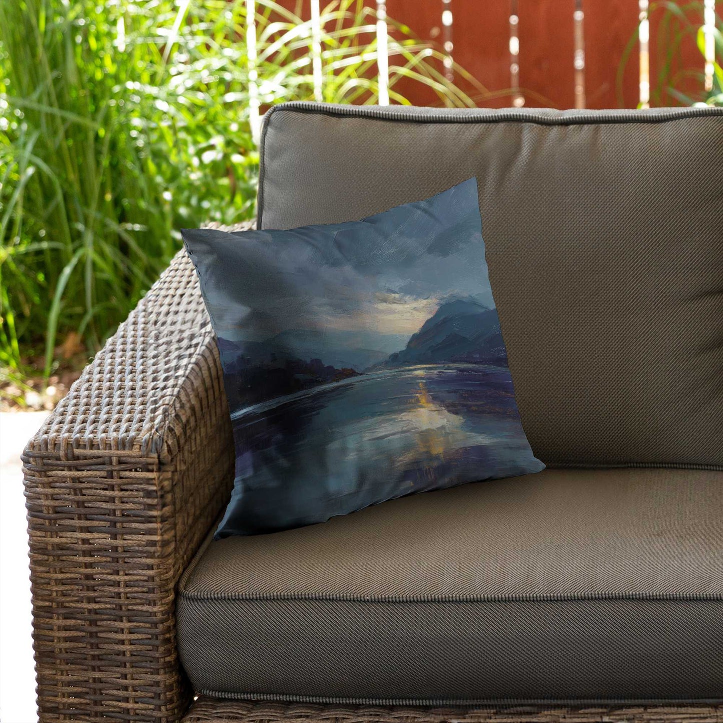 Obscure Poly Twill Throw Pillow - Stylish Home Decor Accent