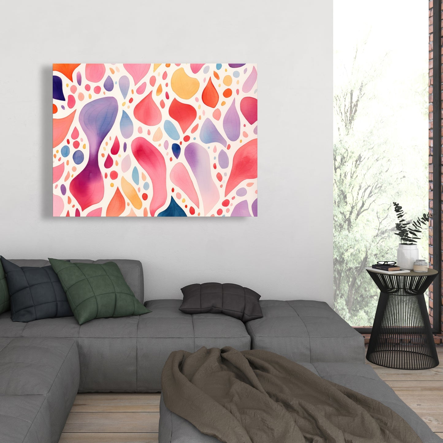 Splotches - Orange Canvas Art for Stylish Home Decor