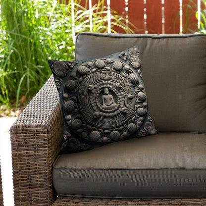 Spiritual Peace Poly Twill Throw Pillow | Home Decor Accent