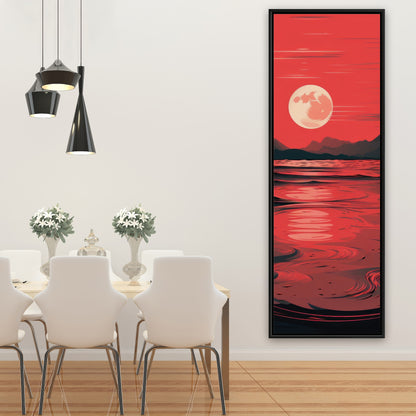 Bloody tides - 36"x36" Framed canvas