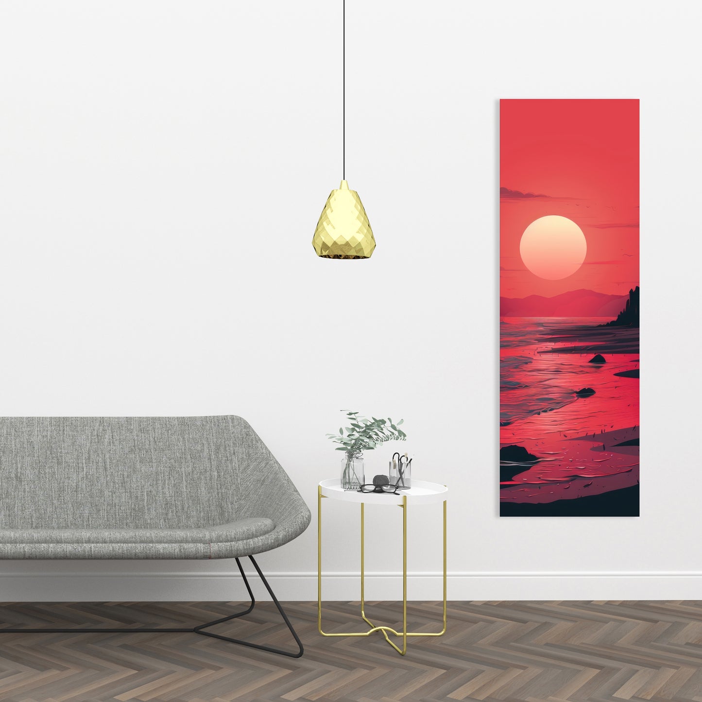 Red sky - 32"x32" Canvas