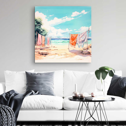 Sunny side Orange Canvas | Bright Home Decor Accent