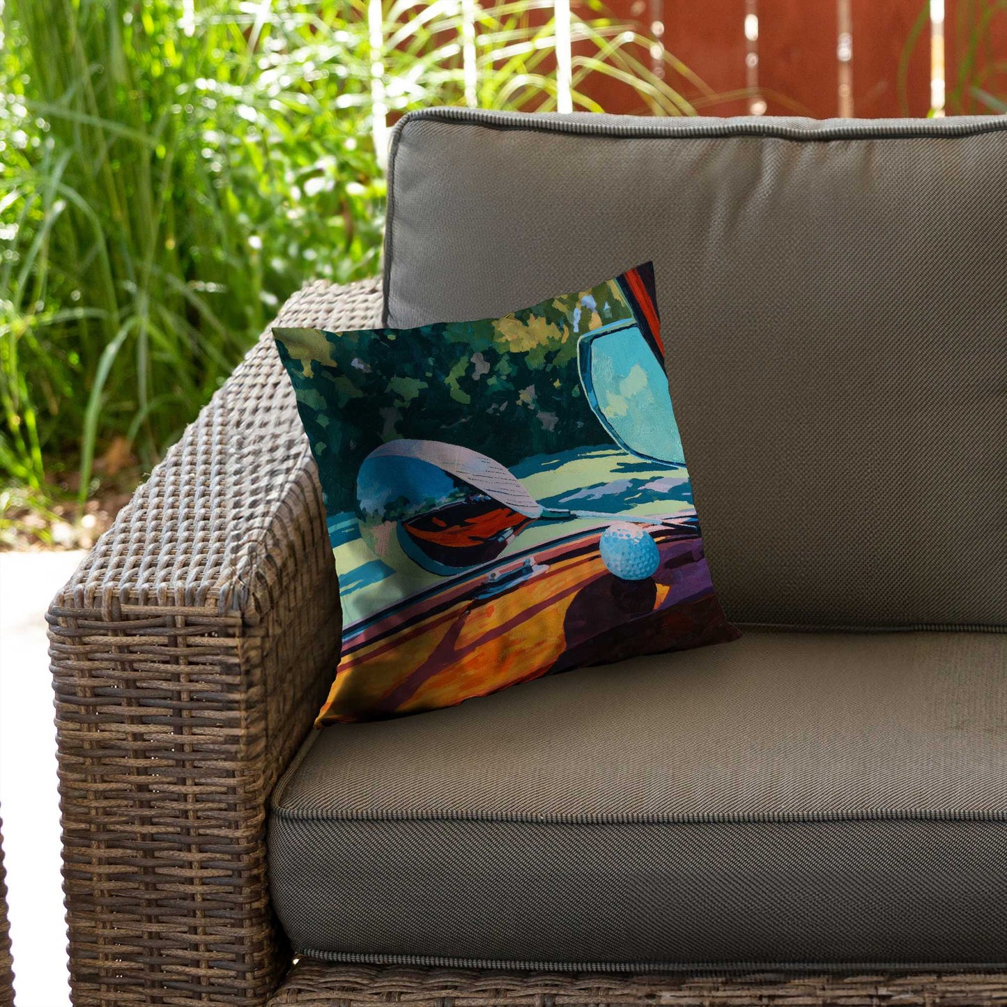 Coussin décoratif en sergé de polyester The Drive - Décoration intérieure élégante
