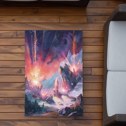 Beaming Signal Pink Outdoor Area Rug | Stylish Home Decor