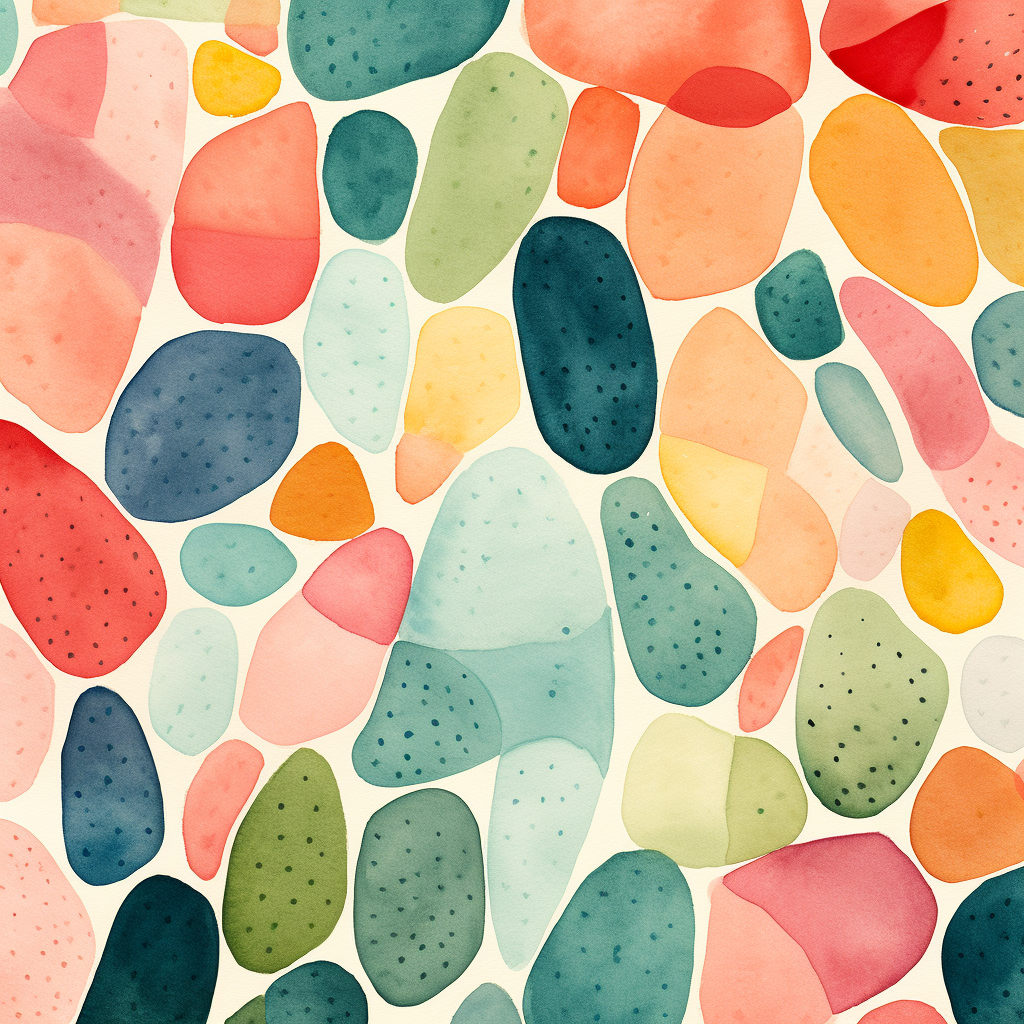 Seedy Shapes - Blue Canvas for Stylish Home Decor