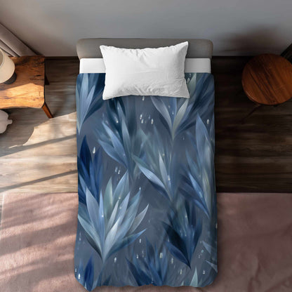 Housse de couette Feuilles glacées | Linge de lit élégant pour la maison