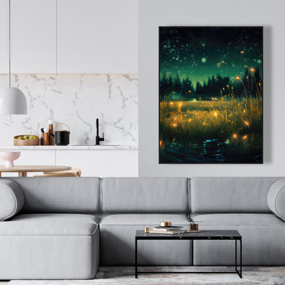 Light in the Dark - Black Framed Canvas Home Decor Art