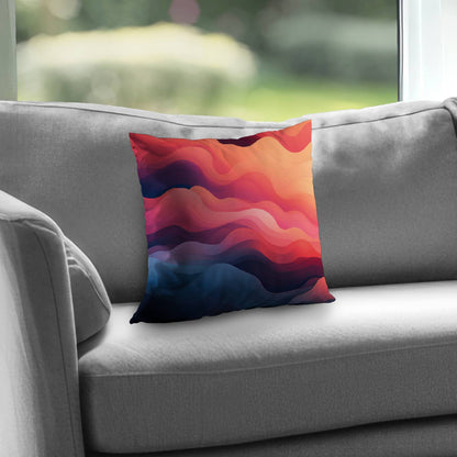 Coussin décoratif en sergé de polyester effet fumée | Décoration élégante