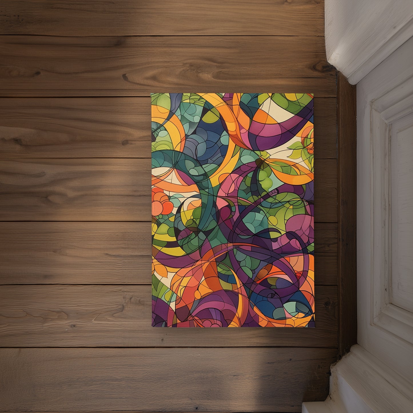 Converge Orange Indoor Outdoor Door Mat | Home Decor Accent