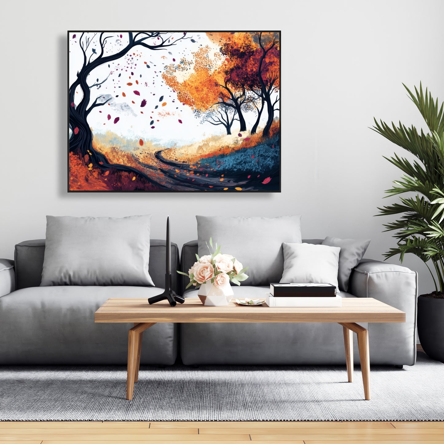 Cool weather - 36"x36" Framed canvas