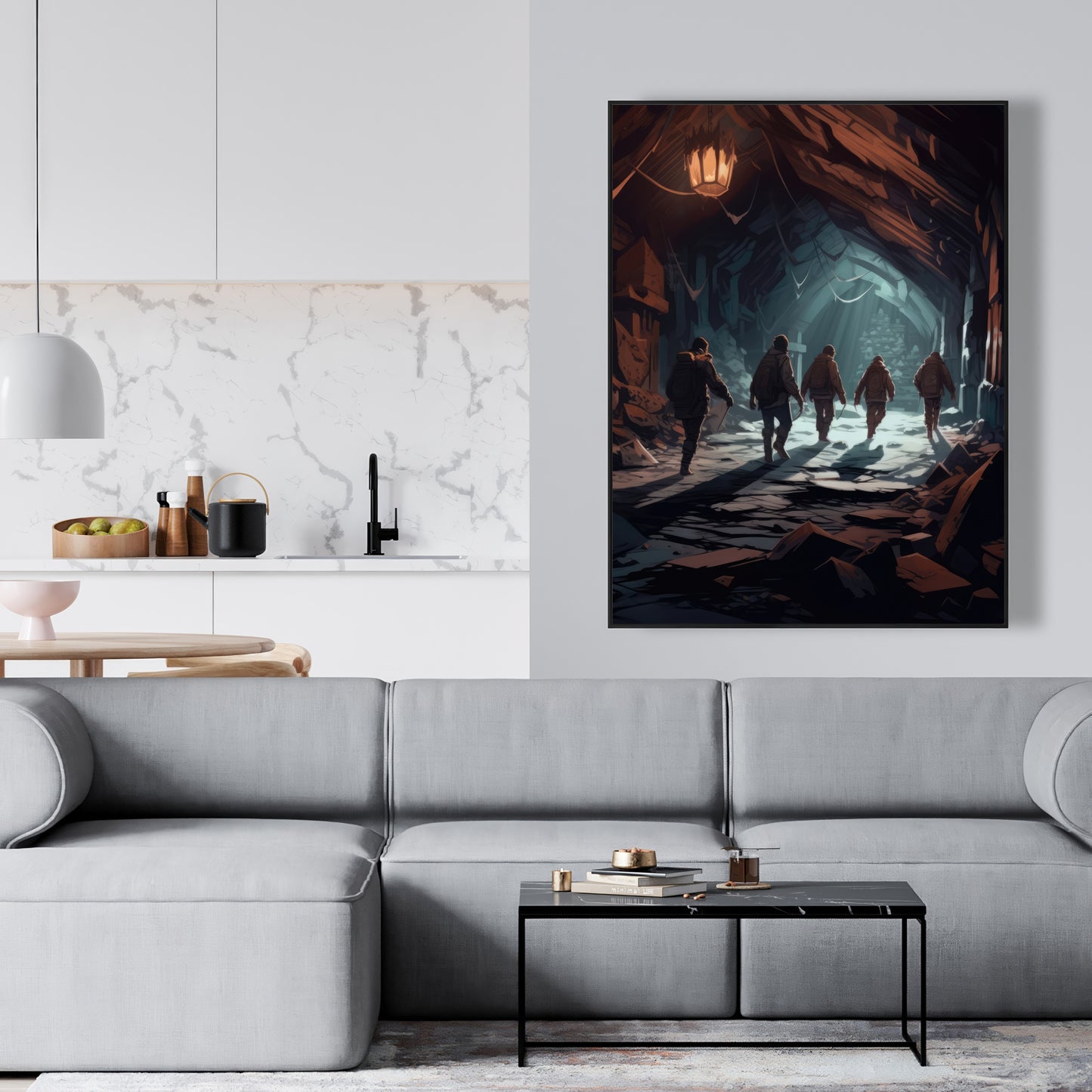 The catacombs - 36"x36" Framed canvas
