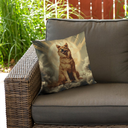 Man's Best Angel White Poly Twill Throw Pillow | Home Decor
