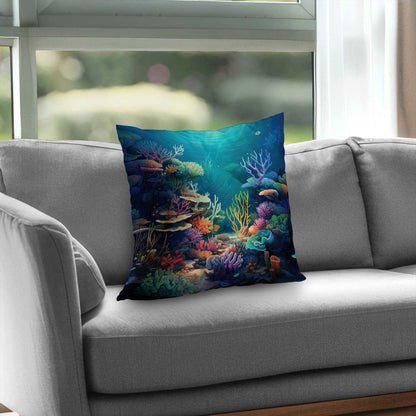Filled with life Turquoise Poly Twill Throw Pillow Insert