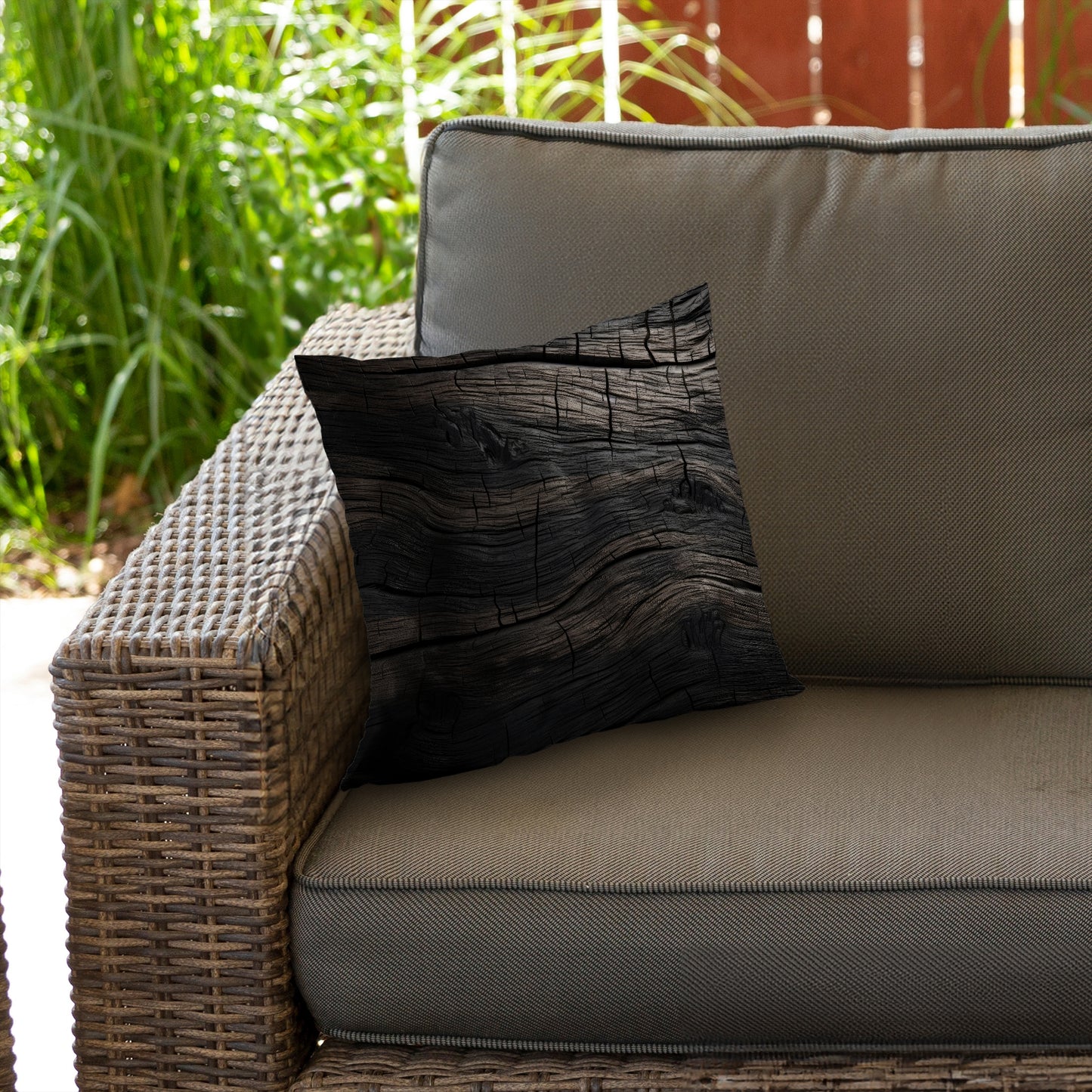 Dark wood - Throw Pillow