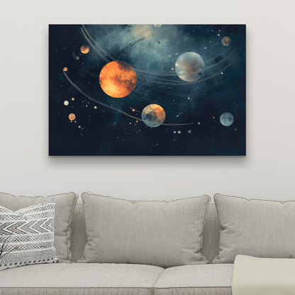 Deep Exploration Blue Canvas | Stunning Home Decor Art