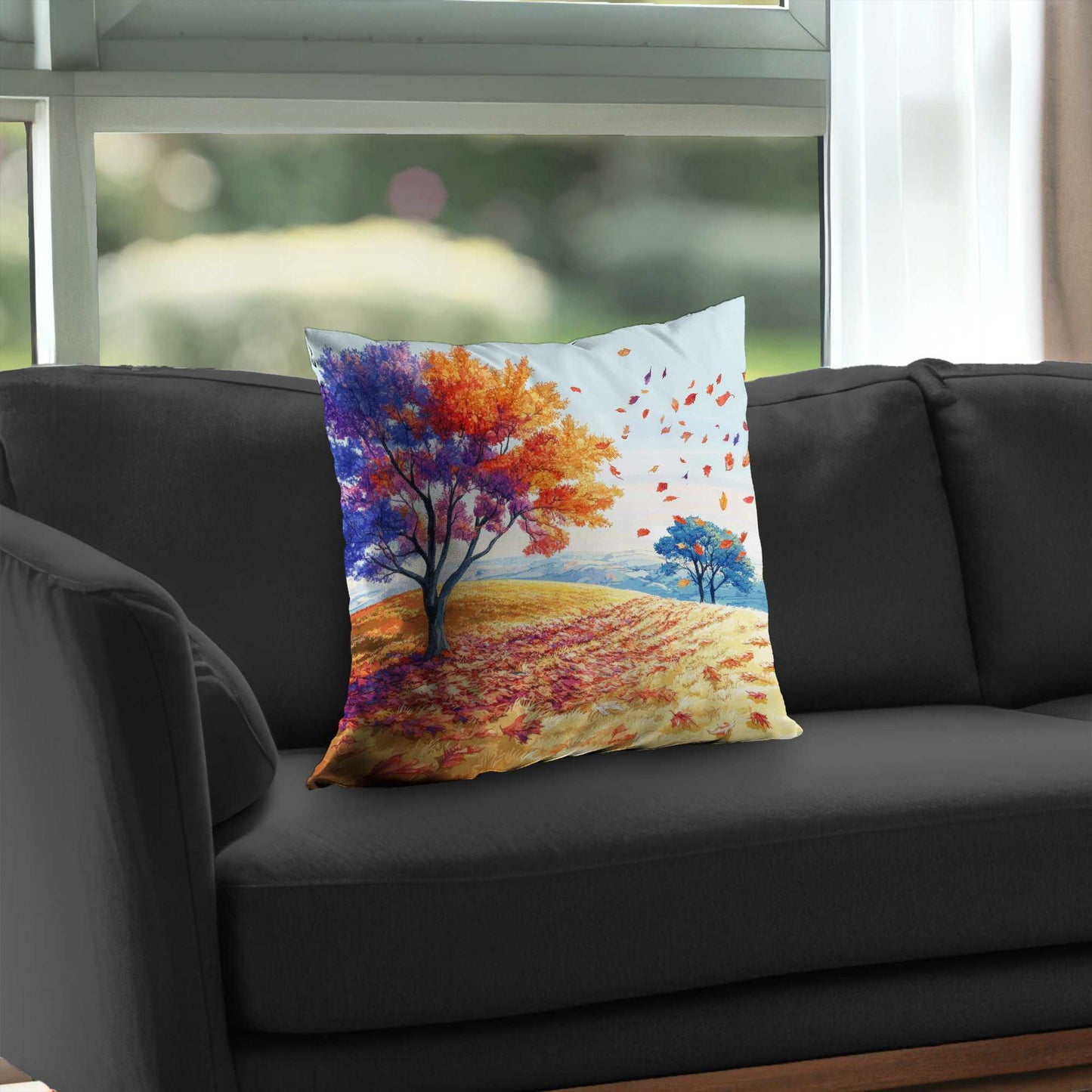 Coussin décoratif en sergé de polyester Brise printanière - Accessoire de décoration intérieure