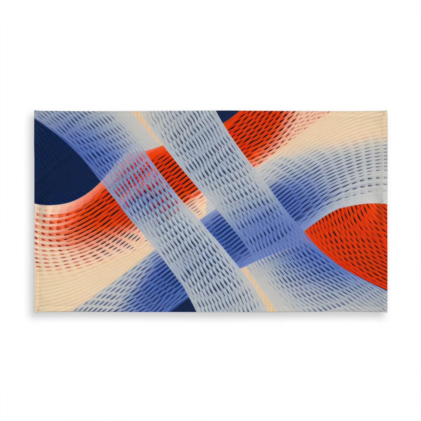 Abstract Threading Beige Tablecloth | Indoor Outdoor Decor